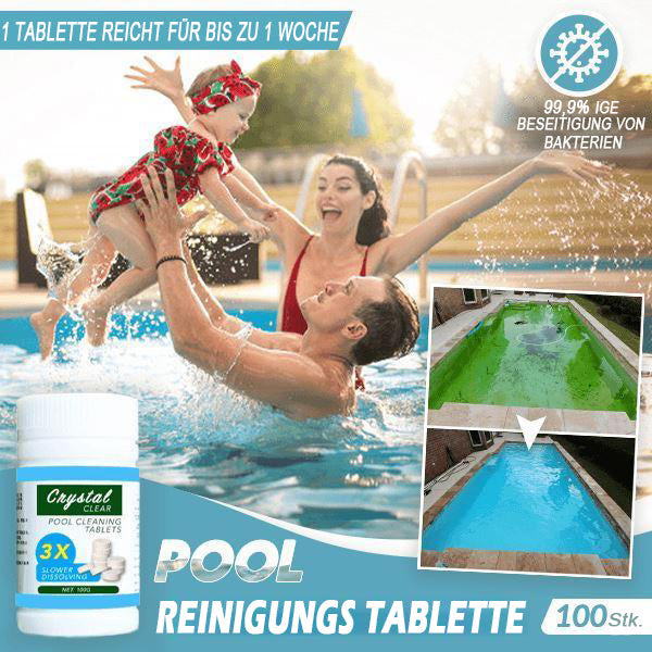 Schnell Pool Reinigungs Tablette (100 STK.) – Hapocca